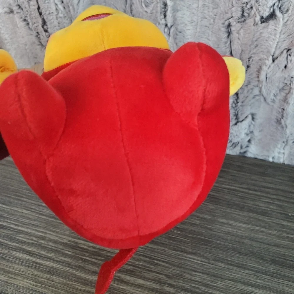 2021 Year of the Ox Mascot Doll‎ Plush Toys Red HANGING Bull New Year Christmas